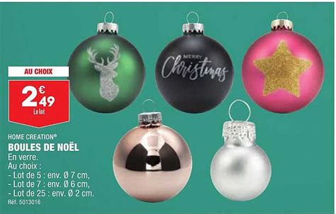 Promo Boules De Noël Home Création Chez Aldi Icataloguefr