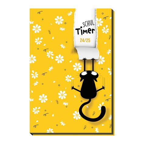 Trötsch Schülerkalender Flexi Flower Cat 24 25 Schülerkalender