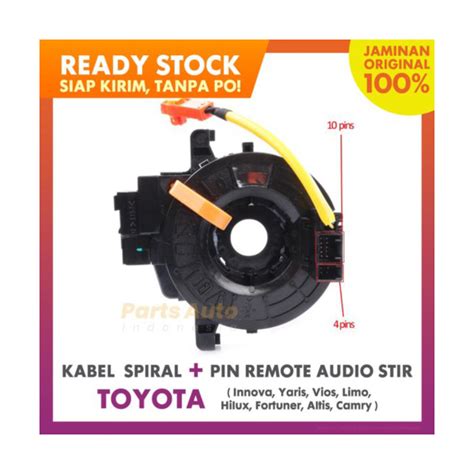 Jual Kabel Spiral Stir Klakson Untuk Toyota Innova Yaris Vios Limo