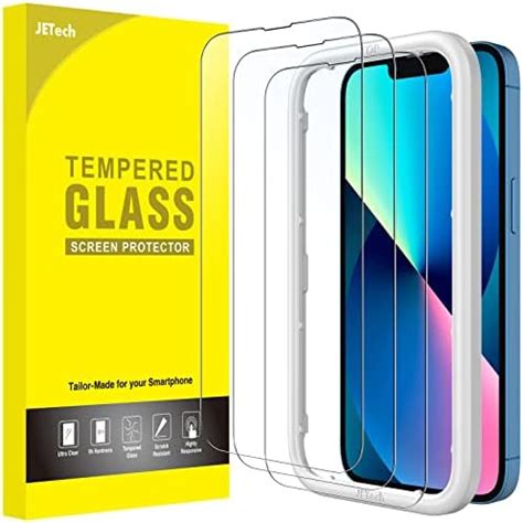 JETech Screen Protector For IPhone 13 13 Pro 6 1 Inch Tempered Glass