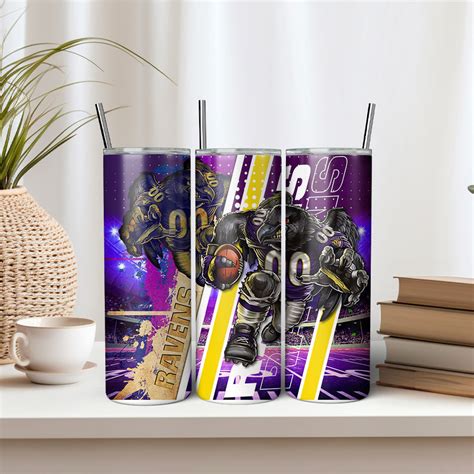 3D Inflated Baltimore Ravens Tumbler Png 3D Inflated Football Team 20