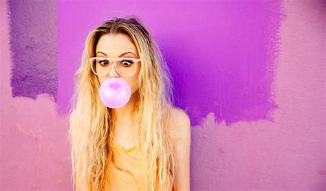 Blowing Bubble Gum Pictures Images And Stock Photos Istock