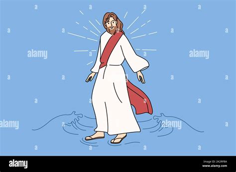 Jesus Walking With Disciples Animated