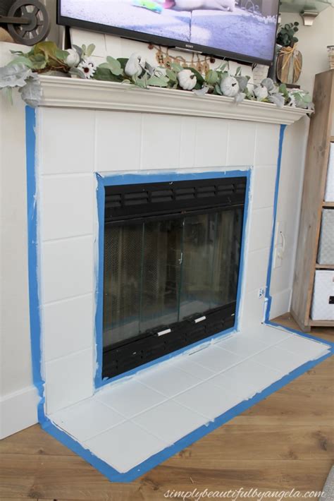 Painting Ceramic Tile Fireplace Hearth Fireplace Guide By Chris