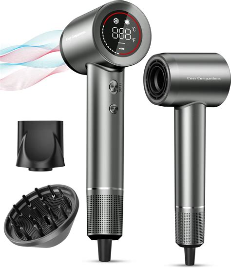 Hair Dryer With Diffuser High Speed 150000 Rpm For Fast Drying Lightweight One