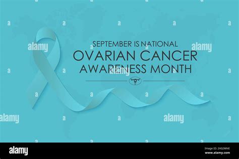 National Ovarian Cancer Awareness Month Greeting Card Poster Ribbon