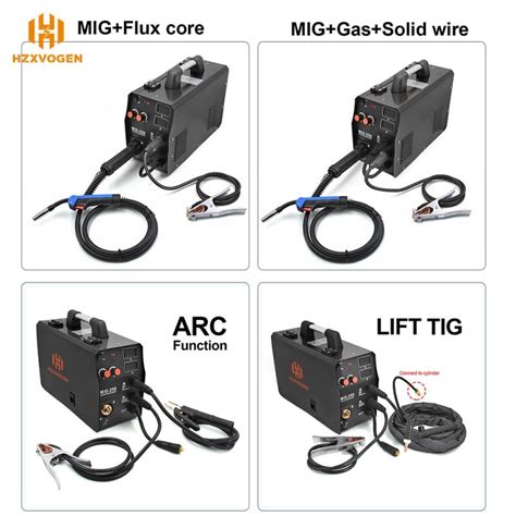 Máquina de soldadura HZXVOGEN 220V MIG250 MIG TIG ARC 3 en 1