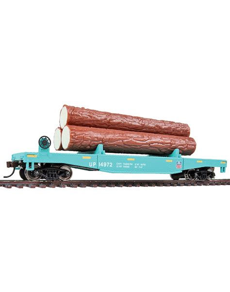 WALTHERS TRAINLINE HO WAGON 931 1773 Log Dump Car With 3 Logs Union