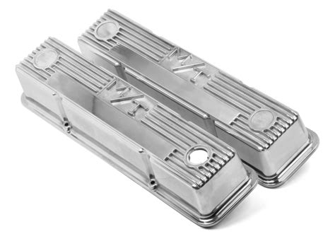 Holley 241 82 M T Valve Covers For Chevy Small Block Engines Polished