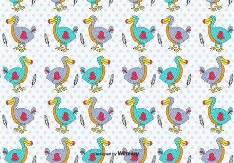 Cartoon Dodo Vector Pattern Eps Svg Uidownload