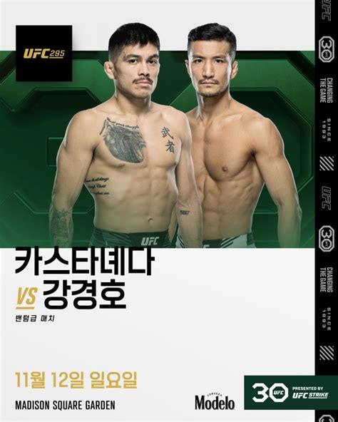 강경호 Ufc 통산 9승 사냥매디슨스퀘어가든 첫 경기 파이낸셜뉴스