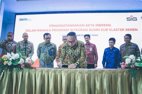 Pemerintah Alihkan 75 51 Saham Semen Baturaja Ke SIG Infobanknews