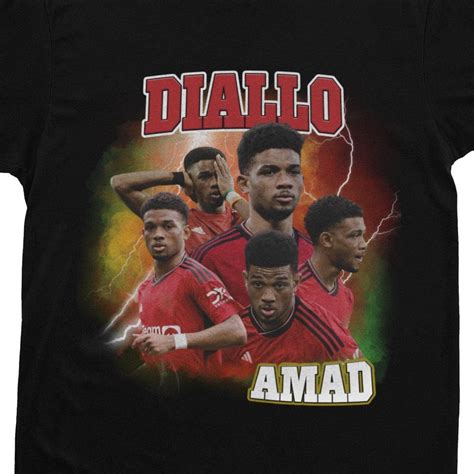 Amad Diallo Homage Manchester United T Shirt Mufc Football