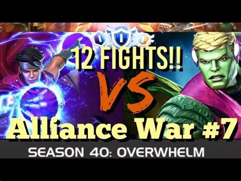 MCOC Alliance War Season 40 War 7 12 FIGHTS Wiccan Vs