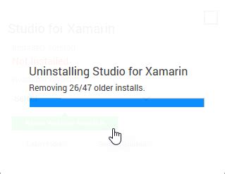 Uninstalling Xamarin Edition Xamarin Forms Componentone