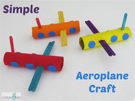 Simple Aeroplane Craft Learning 4 Kids