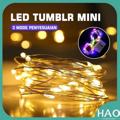 Jual Lampu LED Tumblr Kawat Mini 1 M 3 Meter Lampu Fairy Light