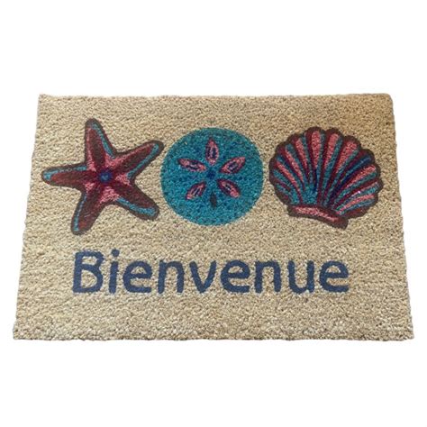 NOVOTEX Tapis Coco Lombok Envers PVC 40x60cm Fibre De Coco 100