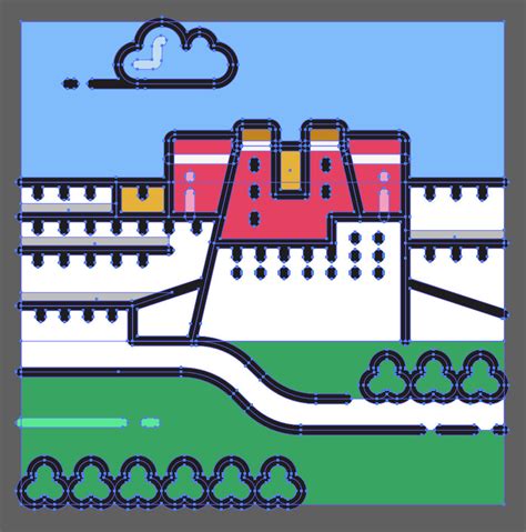 Potala Palace vector illustration