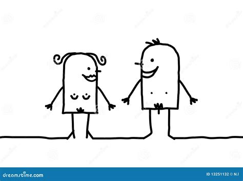 Nude Couple Stock Vector Illustration Of Adam Nudity