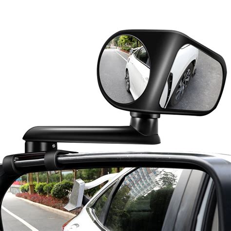 Toorise 2Pcs Blind Spot Mirrors 2 In 1 Car Blind Spot Convex Mirror 360