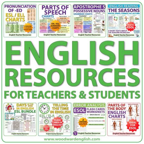 English Resources For Teachers And Students Esl Esol Woodward