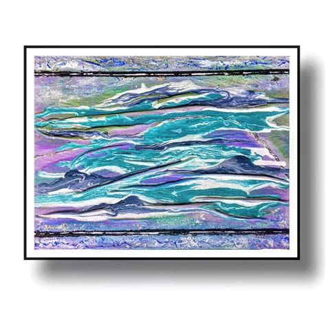 The picture is original. Blue painting. Blue abstraction. For sale ...
