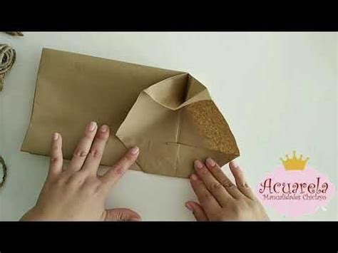 Como Hacer Bolsas De Papel Kraft YouTube Kraft Bag How To Make An