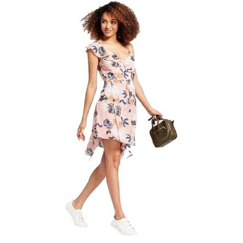 A New Day Dresses New W Tags A New Day Floral Asymmetrical Faux