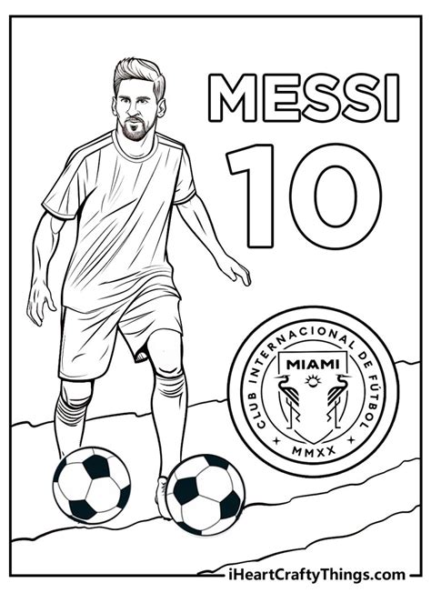 15 Free Messi Coloring Pages Printable Easy PDFs