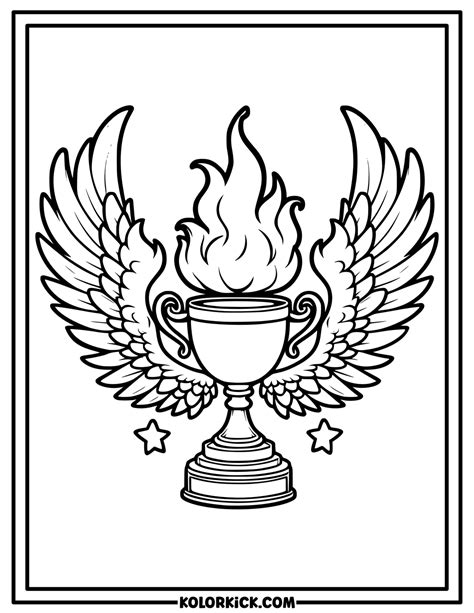 Champion Trophy Coloring Pages - (100% Free Printable PDFs)