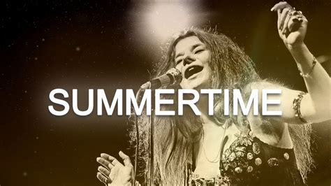 Janis Joplin - Summertime lyrics | Janis joplin summertime lyrics ...