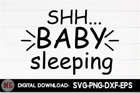 Shh... Baby Sleeping. Graphic by Moslem Graphics · Creative Fabrica