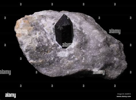black quartz crystal  matrix stock photo alamy