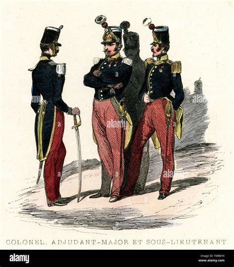 French Light Infantry Soldiers Stock Photo Alamy