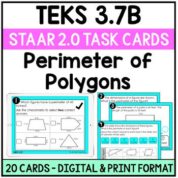 Teks B Perimeter Of Polygons Staar Task Cards By All Star Teacher