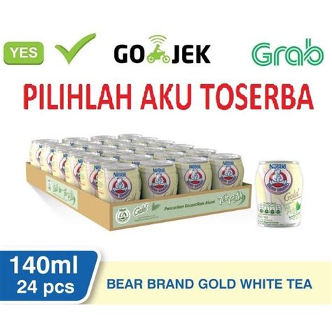 Jual Susu Beruang Bear Brand Gold White TEA 140 Ml 1 KARTON ISI 24