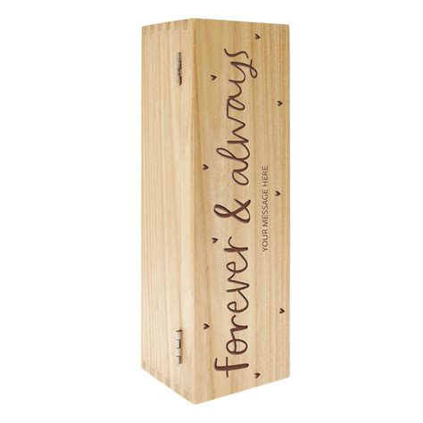 Buy Personalised Wooden Alcohol Box - Forever & Always for GBP 20.49