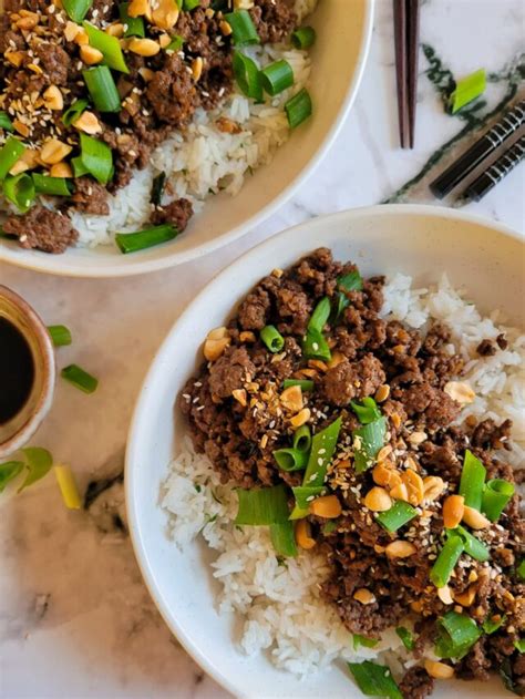 Ground Beef And Rice Bowls Hip Hip Gourmet