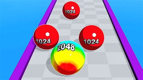 2048 Colors Ball Run Asmr Game Very Satisfying And Relaxing Gameplay Walkthrough Maxfjk4 Youtube