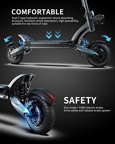 Nanrobot D6 Electric Scooter For Adults Up To 40miles Long Range And Max Speed 40 Mph Powerful