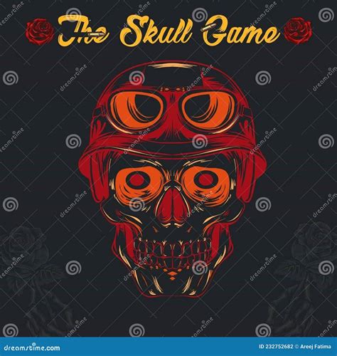 Skeleton Illustration Ideas Skull Game Stock Illustration