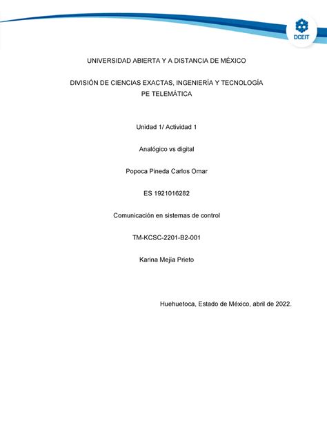 Kcsc1 U1 A1 Capp Analógico Vs Digital En Sistemas De Control