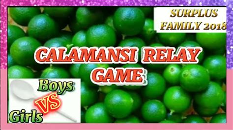 Calamansi Relay Game Larong Pinoy Surplus Sm Fairview December 2018