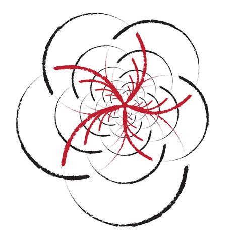 Beatiful Abstract Star Huricane Pattern With Red Line Color 22708478