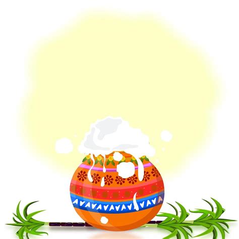 South Indian Happy Pongal Harvest Celebration Festival Greeting