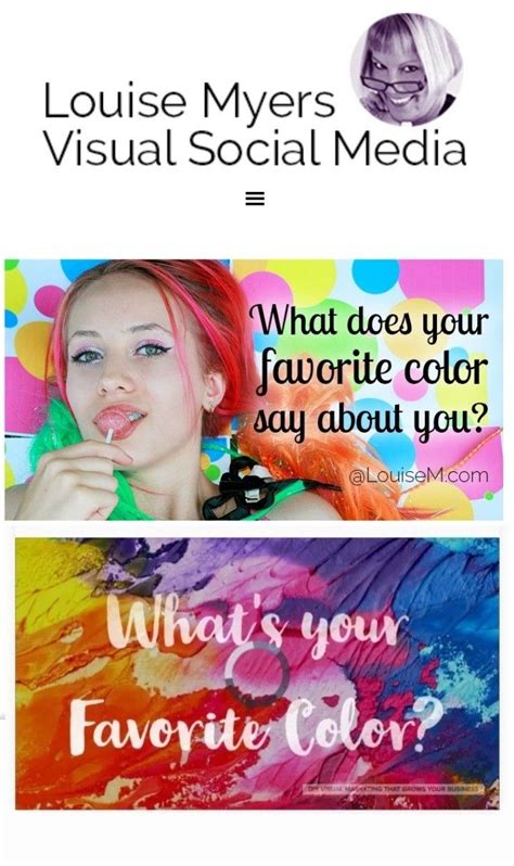 An Advertisement With The Words What Does Your Favorite Color Say About