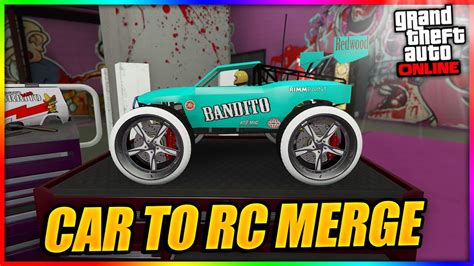 GTA 5 ONLINE SOLO F1 BENNYS WHEEL MERGE ON ANY CAR TO RC MERGE 1 67