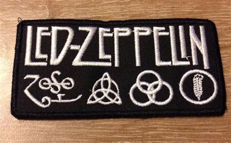 Led Zeppelin Patch Embroidered Metal And Rock T Shirts And Accessories