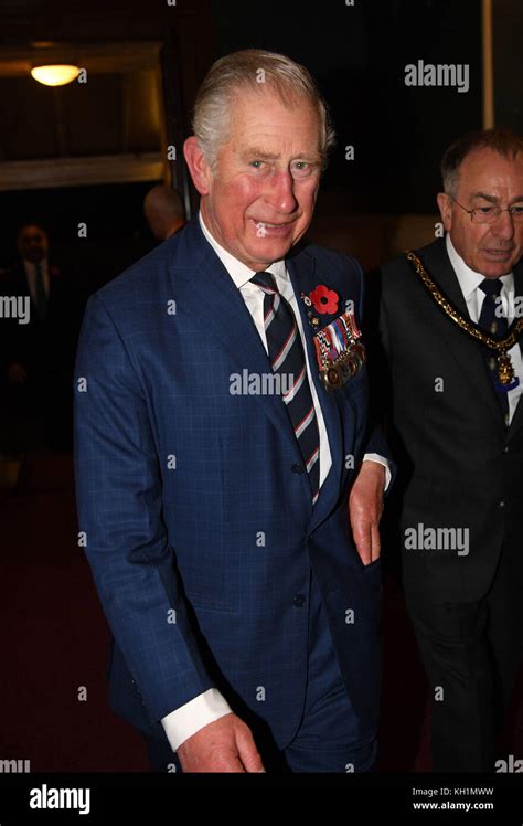 The Prince Of Wales Arrives At The Annual Royal Festival Of Remembrance